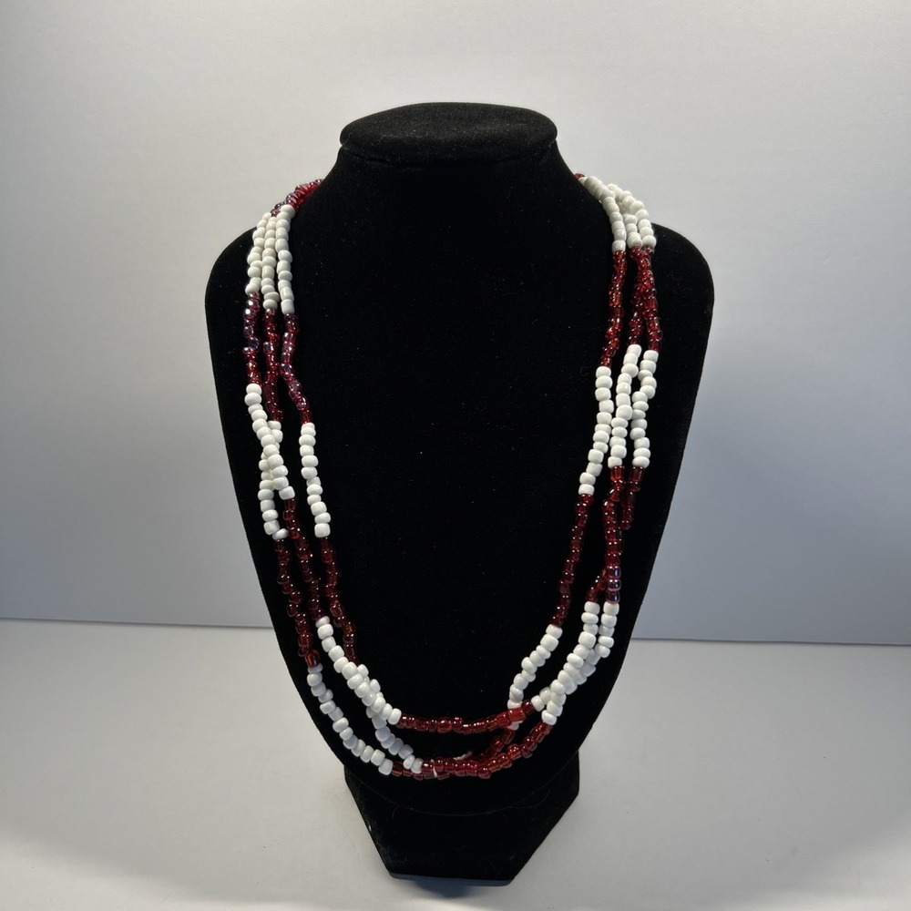 Lot 7 Vintage 70's 80's Hand Strung Necklaces